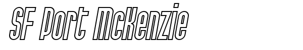 SF Port McKenzie font preview